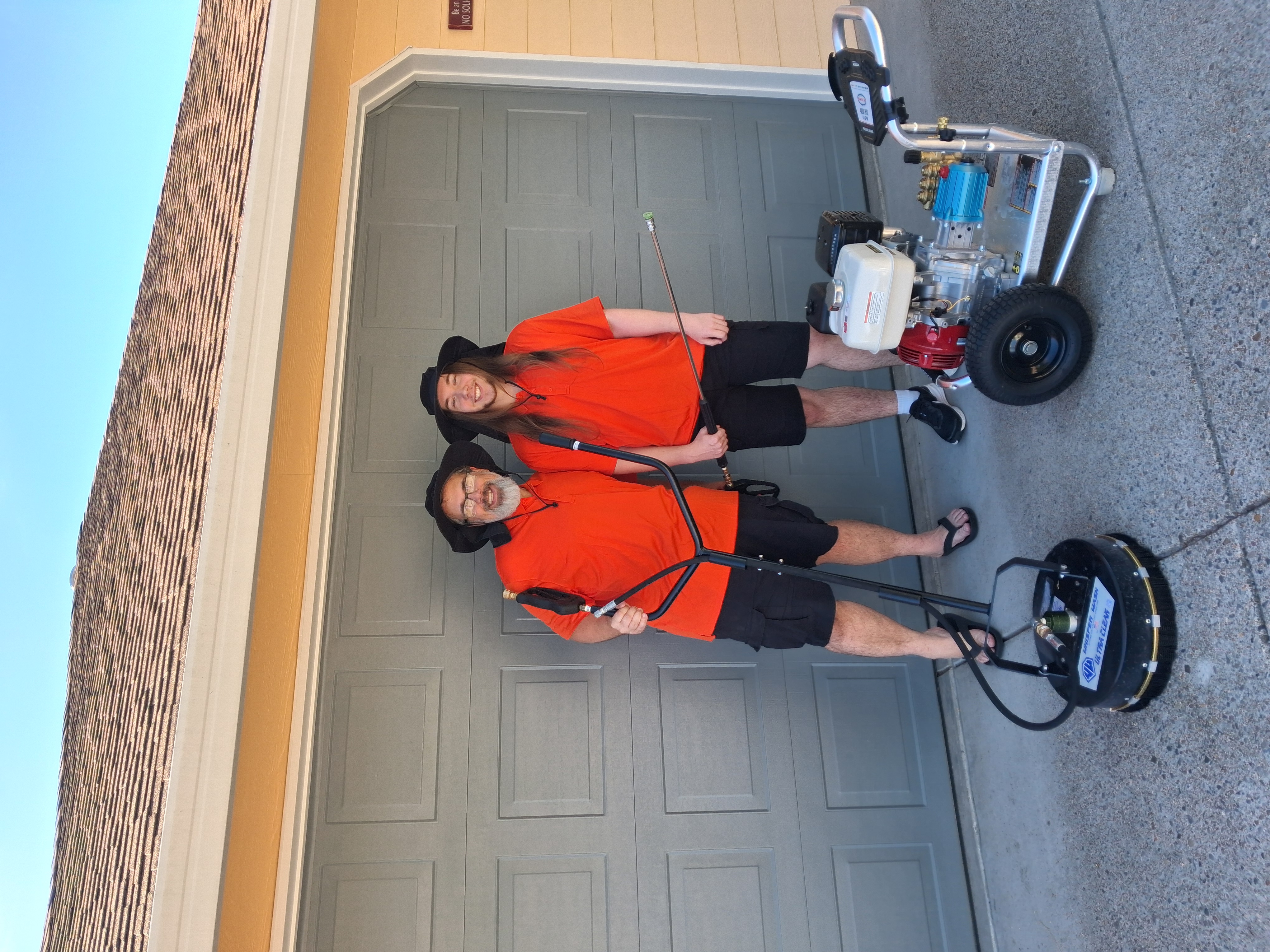 Under Pressure Power Washing team and equipment